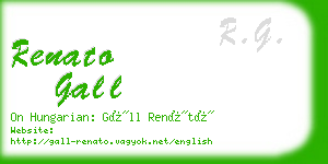 renato gall business card
